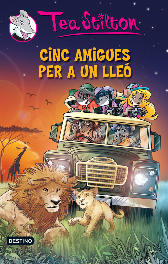 17. Cinc amigues per a un lleó, de Stilton | portada del libro