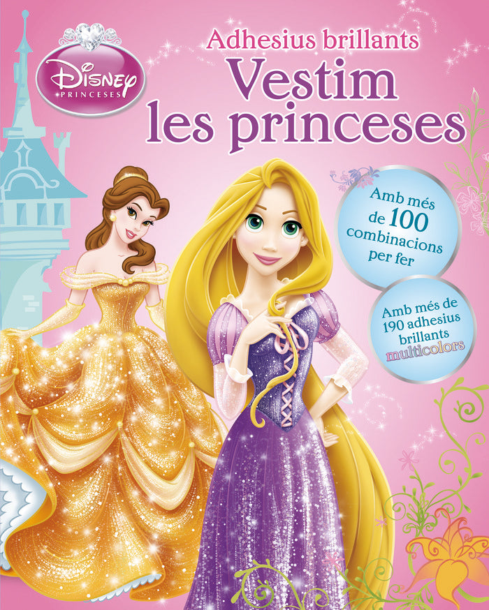 Vestim les princeses. Adhesius brillants, de Autors | portada del libro