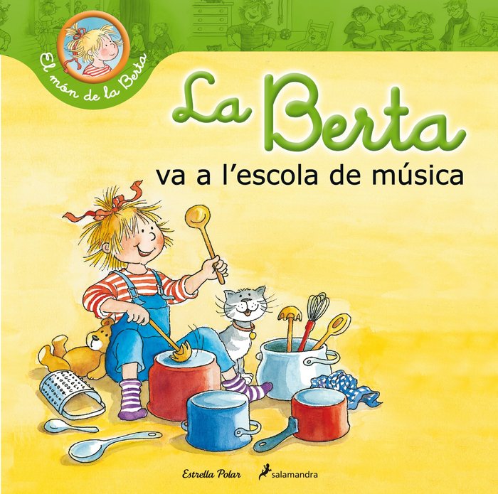La Berta va a l´escola de música, de Schneider | portada del libro