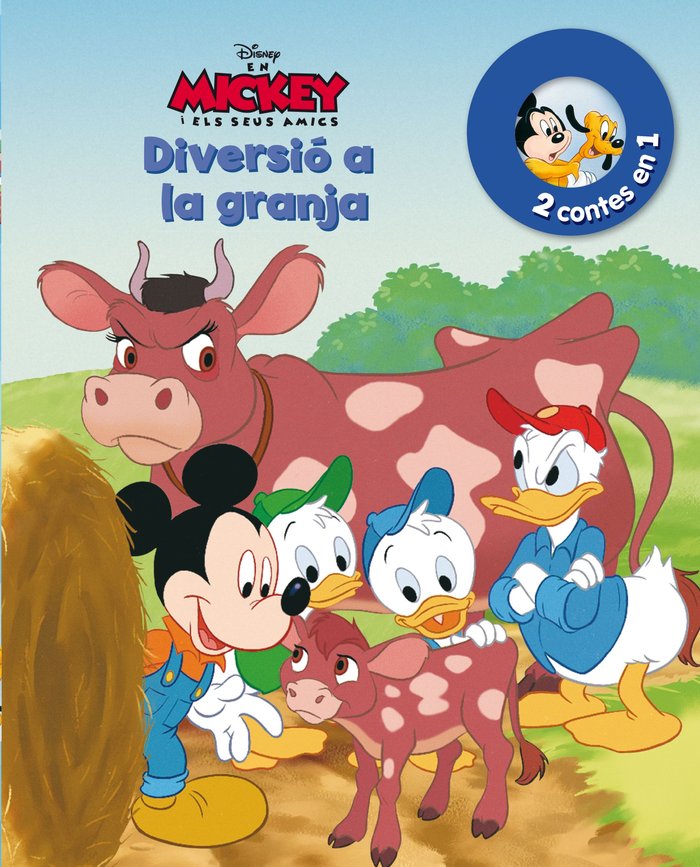 En Mickey i els seus amics. Diversió a la granja i Un nou amic, de Disney | portada del libro