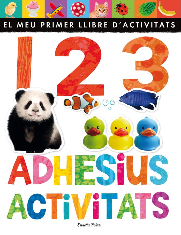 1 2 3.Adhesius i activitats, de Little Tiger Press | portada del libro