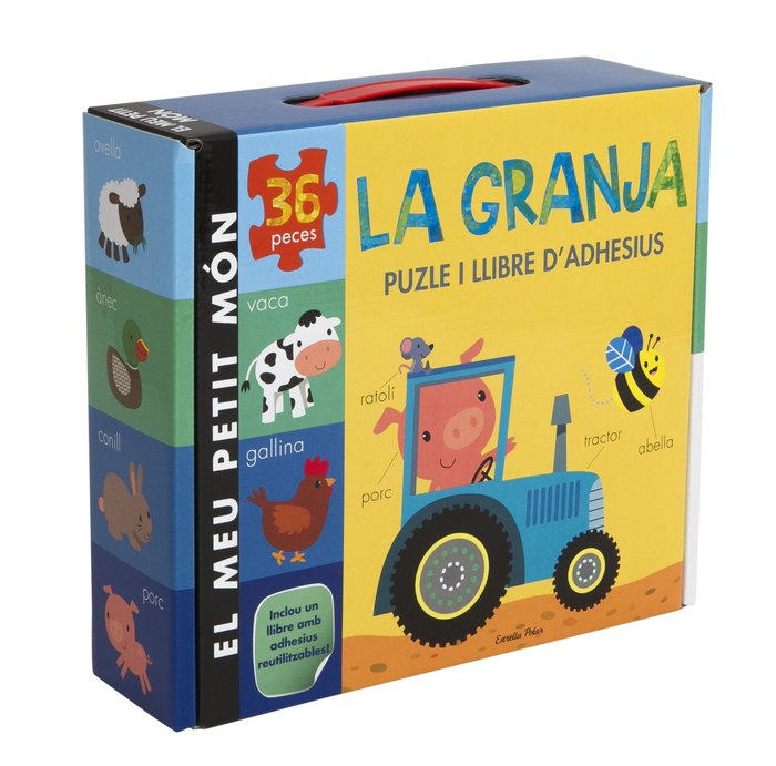 La granja. Puzle i adhesius, de Little Tiger Press | portada del libro