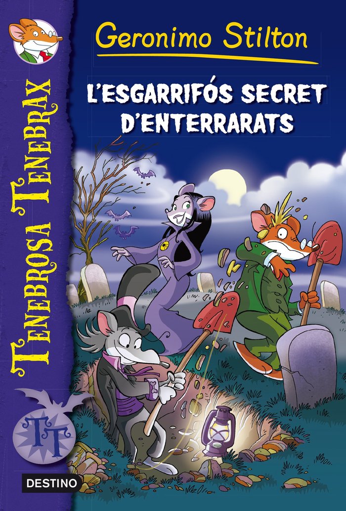 L'esgarrifós secret d'Enterrarats, de Stilton | portada del libro