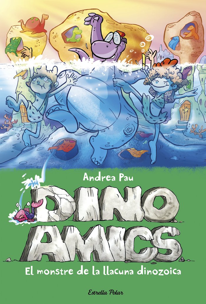 El monstre de la llacuna dinozoica, de Pau, Andrea | portada del libro