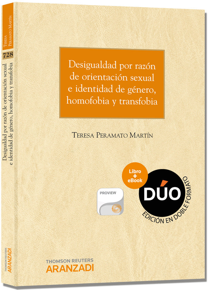 Desigualdad por razón de orientación sexual e identidad de género, homofobia y transfobia (Papel + e, de Peramato Martín, Ter