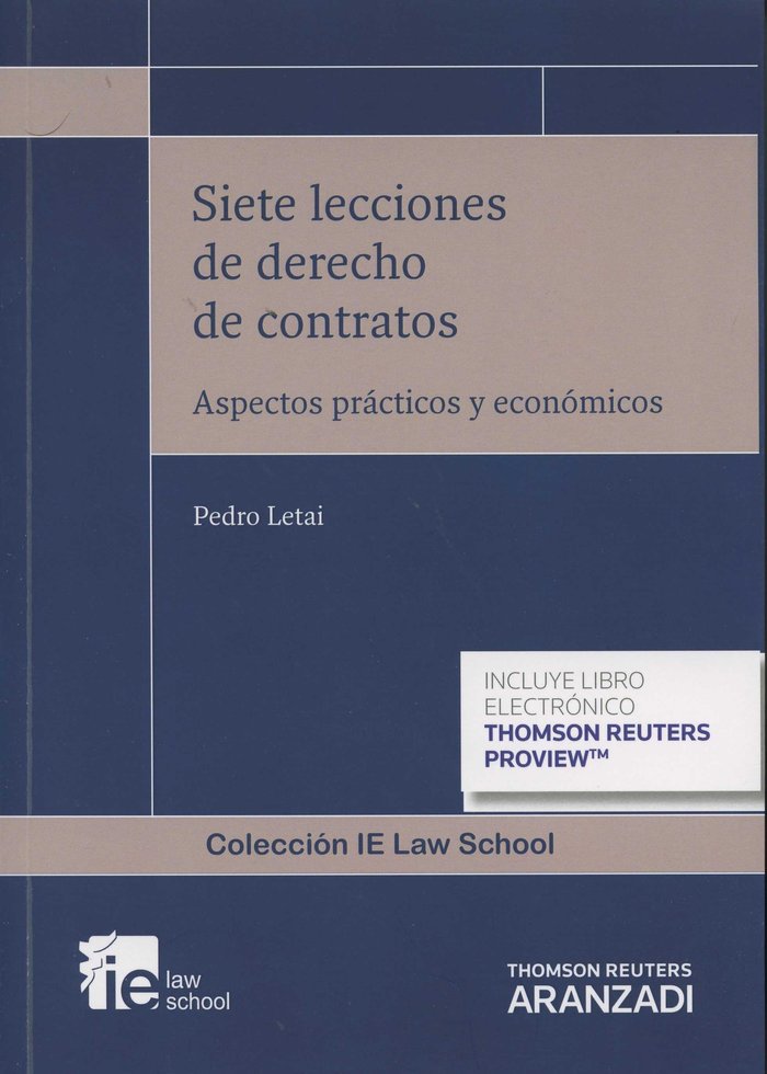Siete lecciones de derecho de contrato (Papel + e-book), de Letai, Pedro | portada del libro