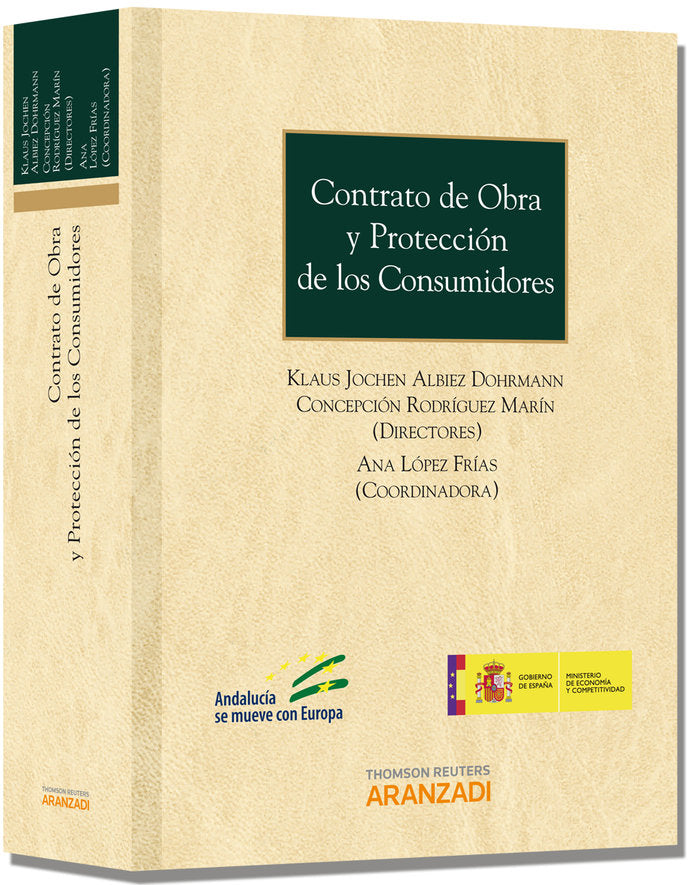 Contrato de obra y protección de los consumidores, de Albiez Dohrmann, Klaus Jochen | portada del libro