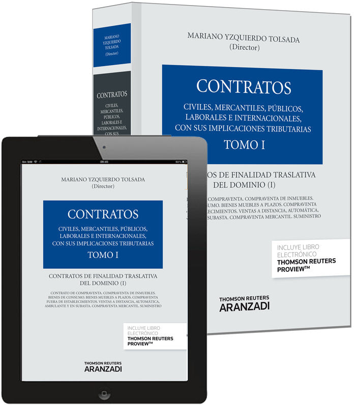 Tomo I. Contratos de Finalidad Traslativa del Dominio I (Papel + e-book), de Yzquierdo Tolsada, Mariano | portada del libro