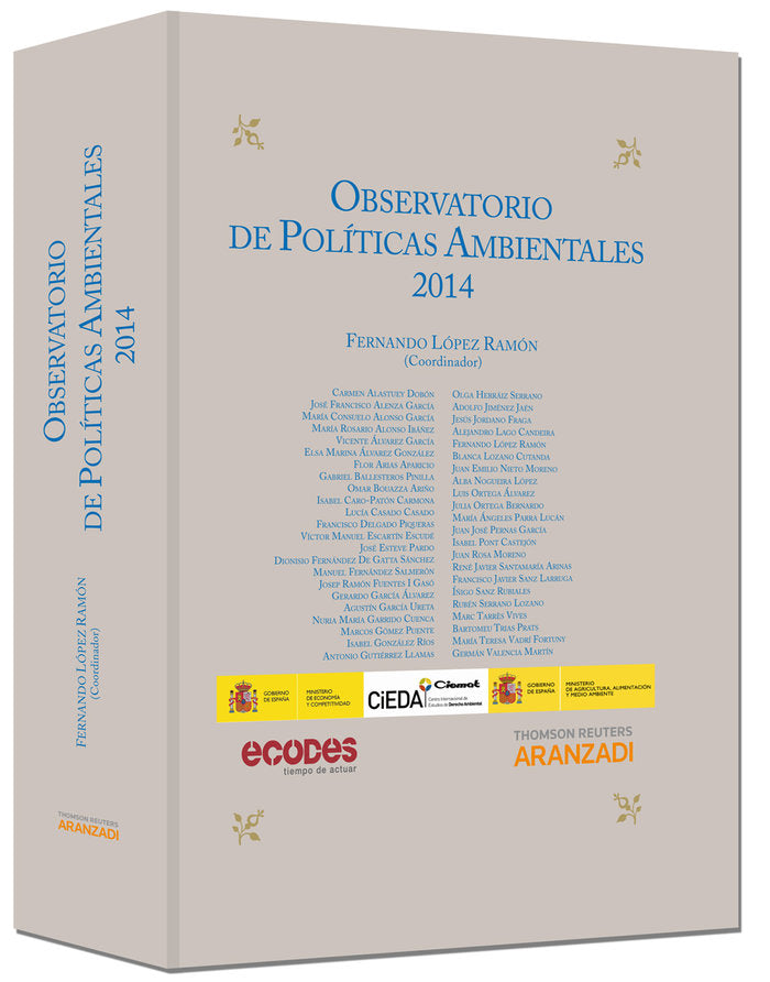 Observatorio de Políticas Ambientales 2014, de López Ramón, Fernando | portada del libro