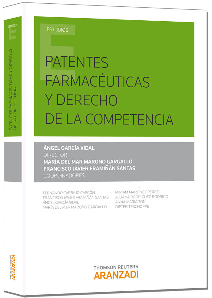 Patentes farmacéuticas y derecho de la competencia, de García Vidal, Angel | portada del libro