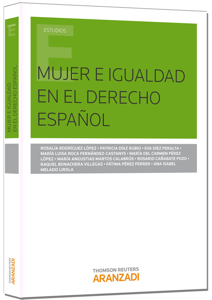 Mujer e igualdad en el derecho español, de Bonachera Villegas, Raquel | portada del libro