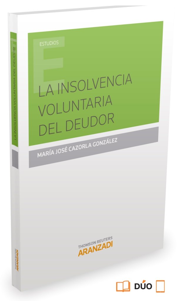 La insolvencia voluntaria del deudor, de Cazorla González, María José | portada del libro