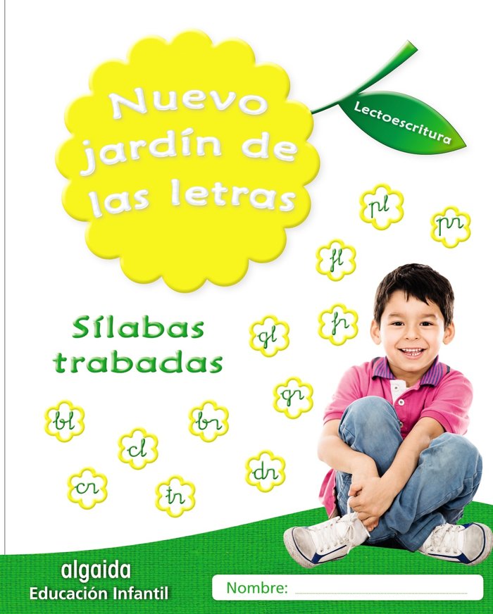 Nuevo jardín de las letras. Sílabas trabadas, de Campuzano Valiente | portada del libro