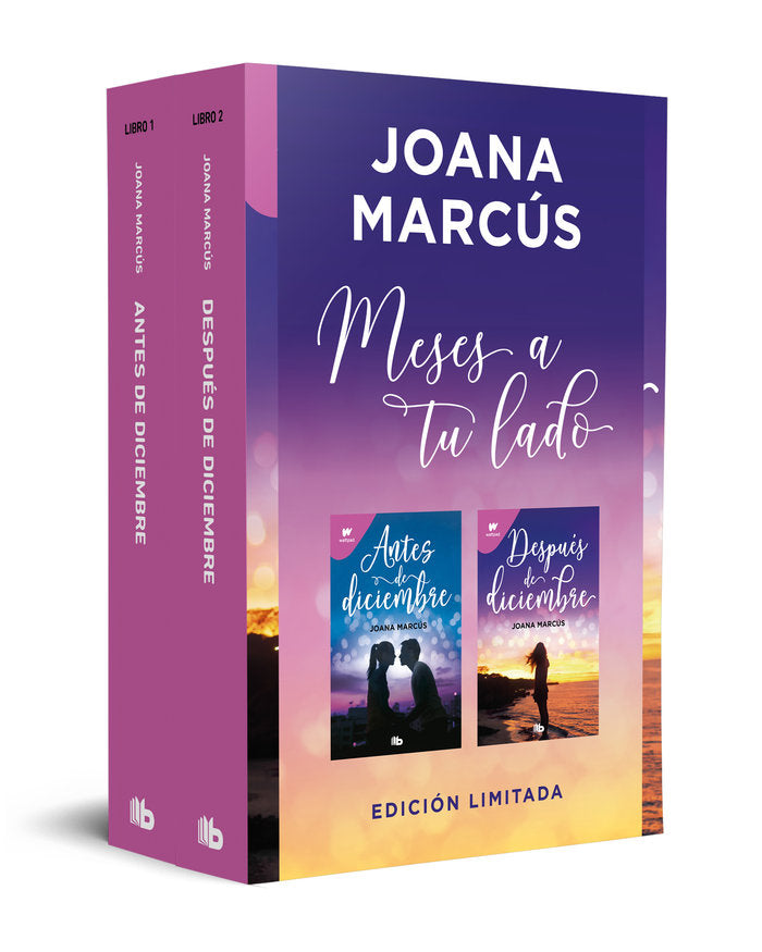 Meses a tu lado (pack en edición limitada con: Antes de diciembre y Después de diciembre), de JOANA MARCUS | portada del libr