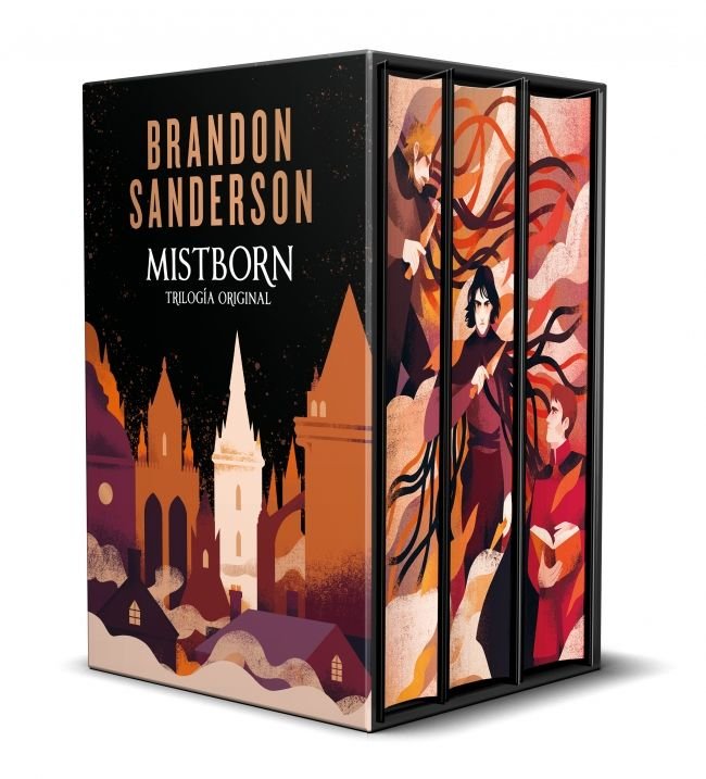 ESTUCHE MISTBORN 1 2 Y 3 CONTIENE NACIDOS DE LA BRUMA EL POZ, de BRANDON SANDERSON | portada del libro