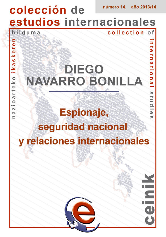 Espionaje, seguridad nacional y relaciones internacionales, de Navarro Bonilla | portada del libro
