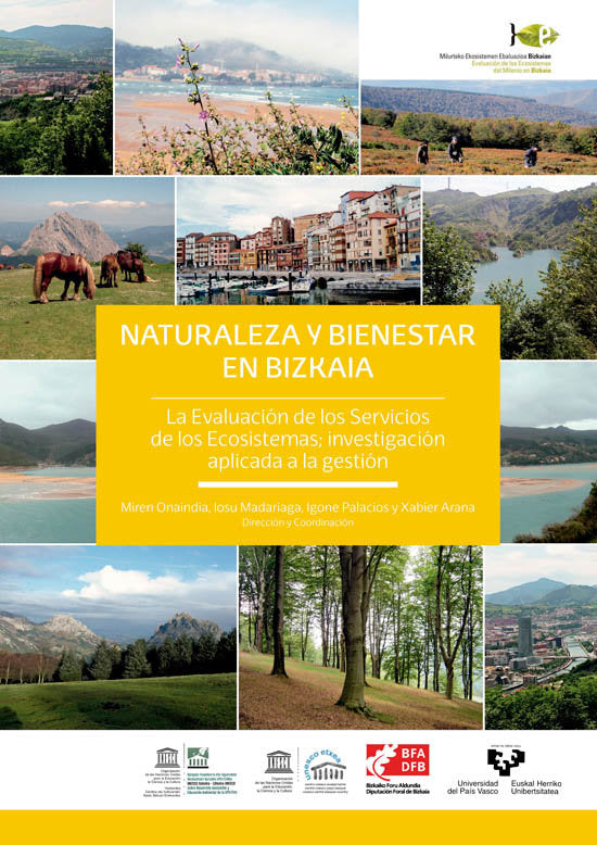 NATURALEZA Y BIENESTAR EN BIZKAIA LA EVALUACION DE LOS SERV | portada del libro