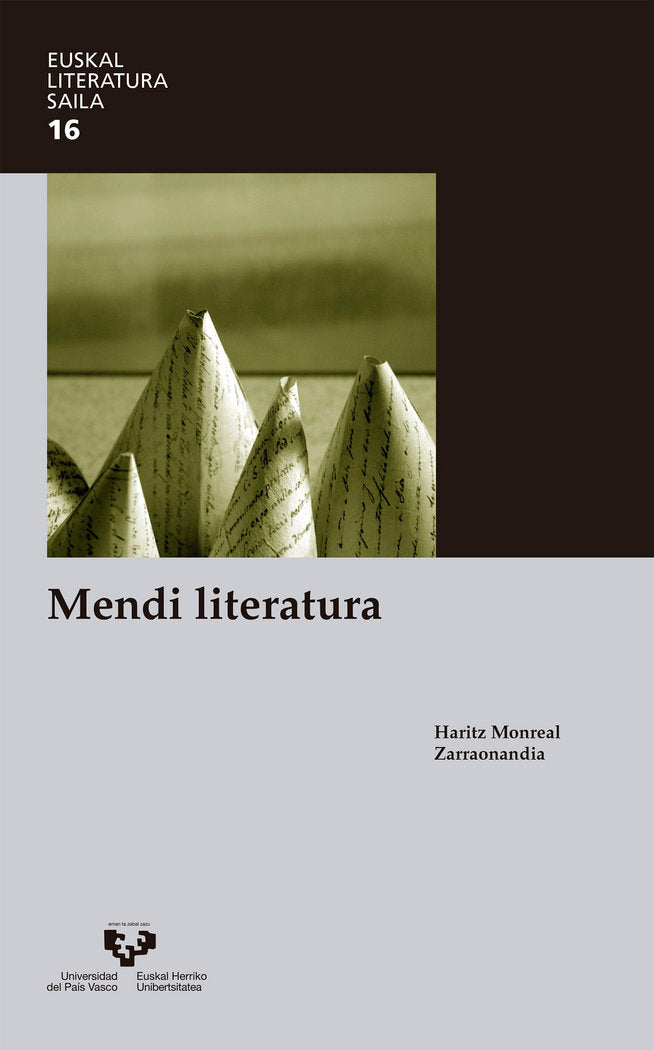 Mendi literatura, de Monreal Zarraonandia, Haritz | portada del libro
