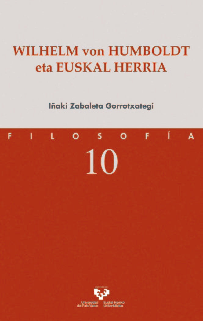 Wilhelm von Humboldt eta Euskal Herria, de Zabaleta Gorrotxategi, Iñaki | portada del libro