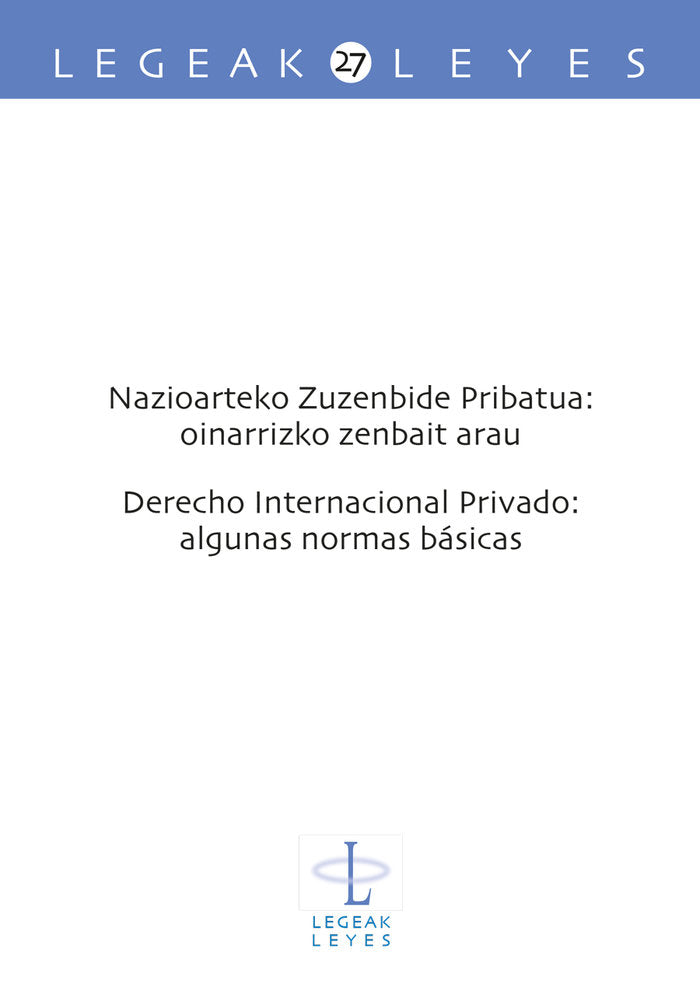 NAZIOARTEKO ZUZENBIDE PRIBATUA DERECHO INTERNACIONAL PRIVA, de OTAEGUI AIZPURUA, IDOIA | portada del libro