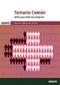Temario común- parte jurídica-Servizo Galego de Saùde, de Obra colectiva | portada del libro