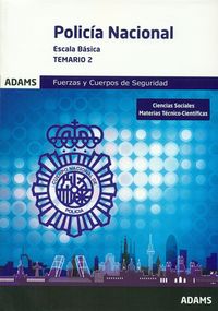 Temario 2 Policía Nacional. Escala Básica, de Obra colectiva | portada del libro