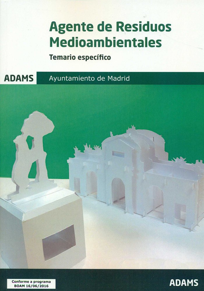 AGENTE DE RESIDUOS MEDIOAMBIENTALES. TEMARIO ESPEC, de VV.AA. | portada del libro