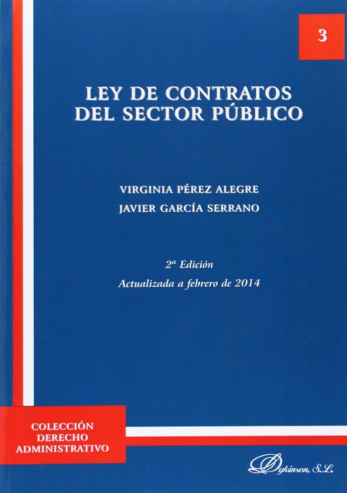 Ley de Contratos del Sector Público, de Pérez Alegre | portada del libro