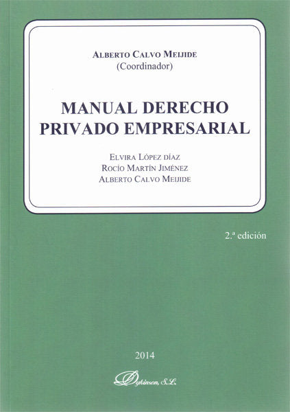 Manual derecho privado empresarial, de López Díaz | portada del libro