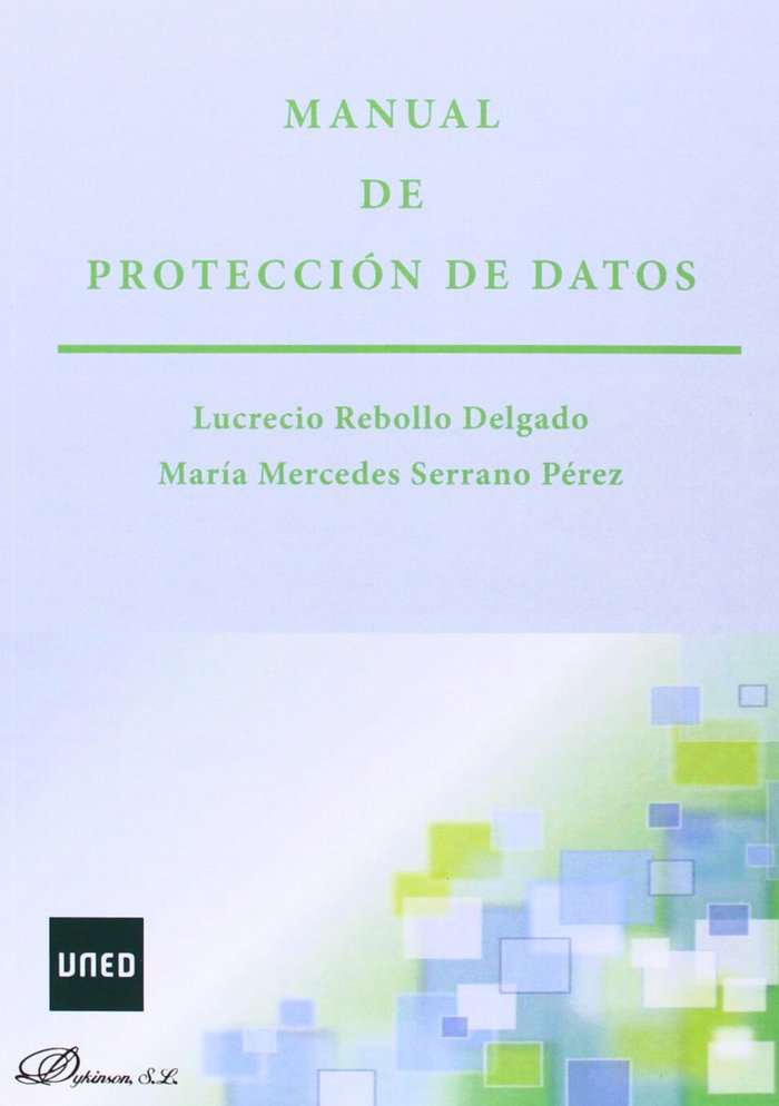 Manual de Protección de Datos, de Rebollo Delgado | portada del libro
