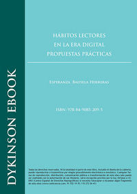 Hábitos lectores en la era digital. Propuestas prácticas, de Bausela Herreras | portada del libro