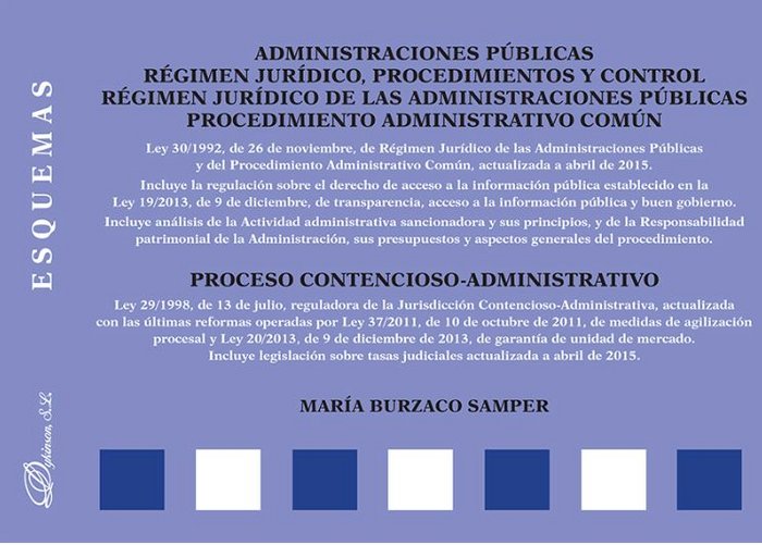 Administraciones Públicas. Régimen jurídico, procedimientos y control. Régimen jurídico de las Admin, de Burzaco Samper | por