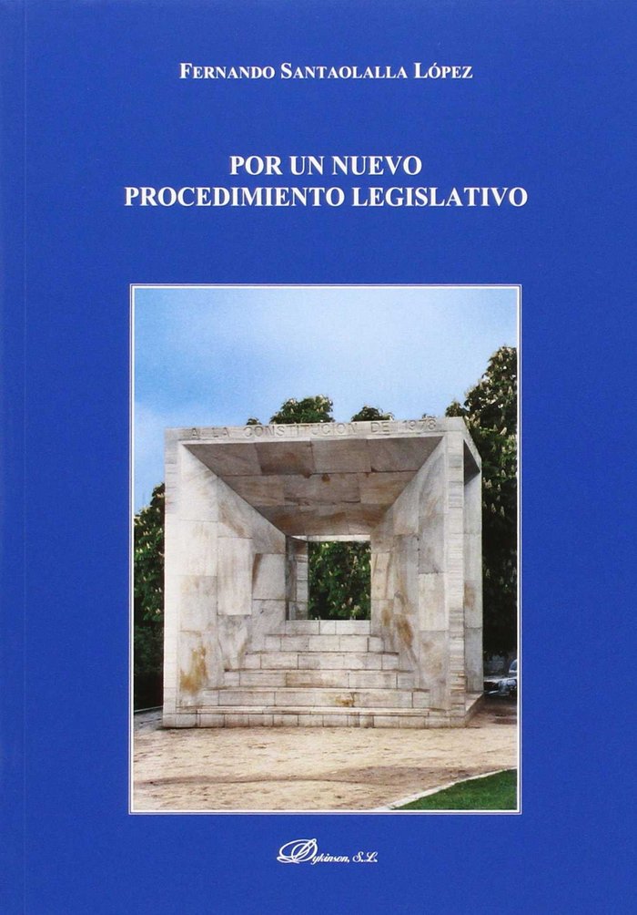 Por un nuevo procedimiento legislativo, de Santaolalla López, Fernando | portada del libro