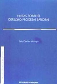 Notas sobre el derecho procesal laboral, de Cortés Arroyo | portada del libro
