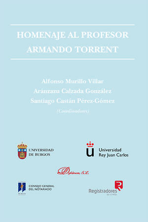 Homenaje al Profesor Armando Torrent, de Murillo Villar | portada del libro
