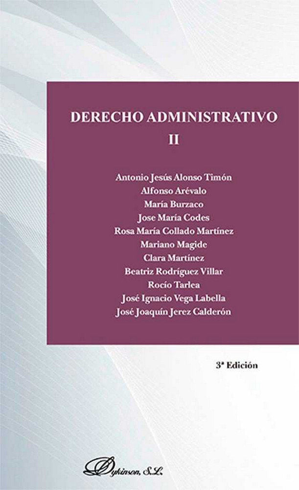 Derecho Administrativo II, de Burzaco Samper | portada del libro