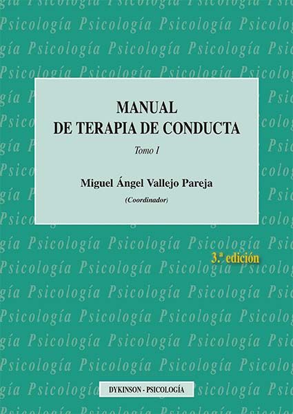Manual de Terapia de Conducta. Tomo I, de Vallejo Pareja, Miguel Ángel | portada del libro