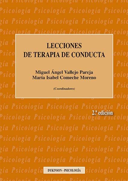 Lecciones de Terapia de Conducta, de Vallejo Pareja, Miguel Ángel | portada del libro