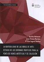 La rentabilidad de las obras de arte, de Laguna Sánchez, María Pilar | portada del libro