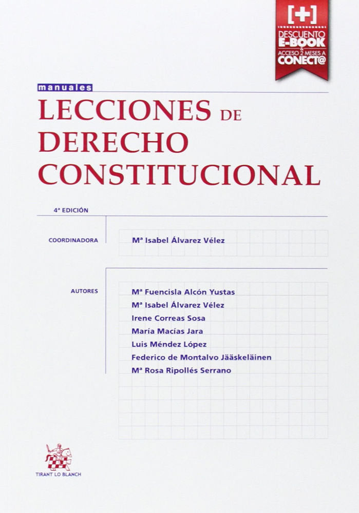 Lecciones de Derecho Constitucional, de Alcón Yustas | portada del libro