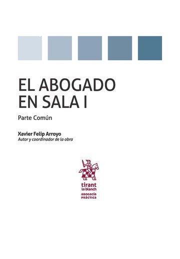 El Abogado en Sala Volumen I Parte Común, de Felip Arroyo | portada del libro