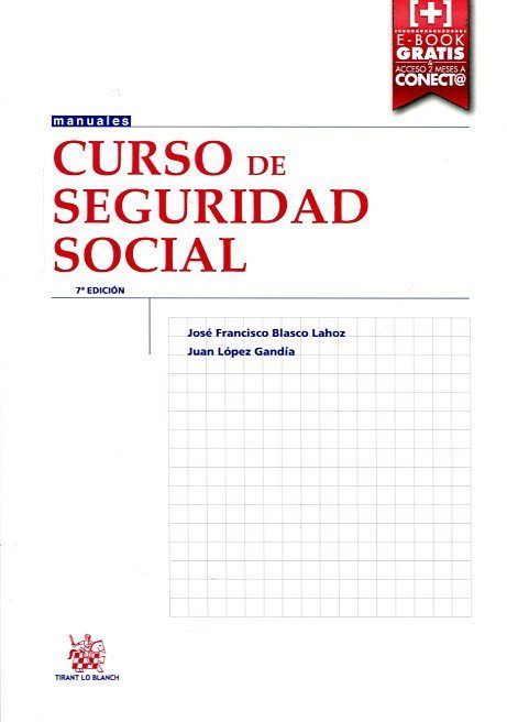 Curso de Seguridad Social 7ª Edición 2015, de BLASCO LAHOZ | portada del libro