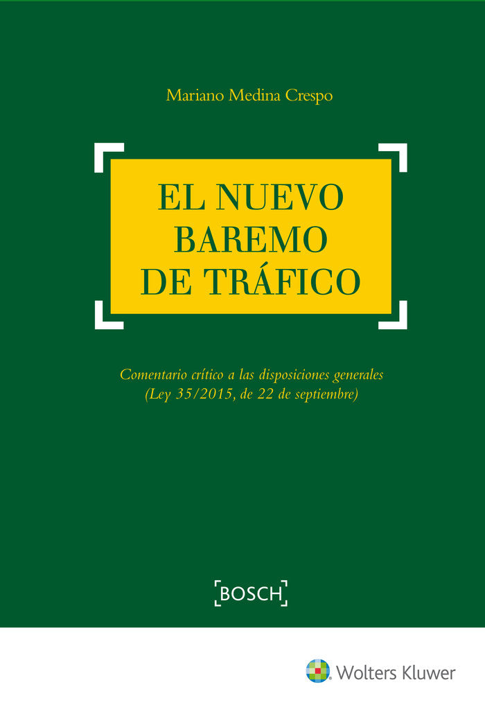 El nuevo baremo de tráfico, de Medina Crespo, Mariano | portada del libro