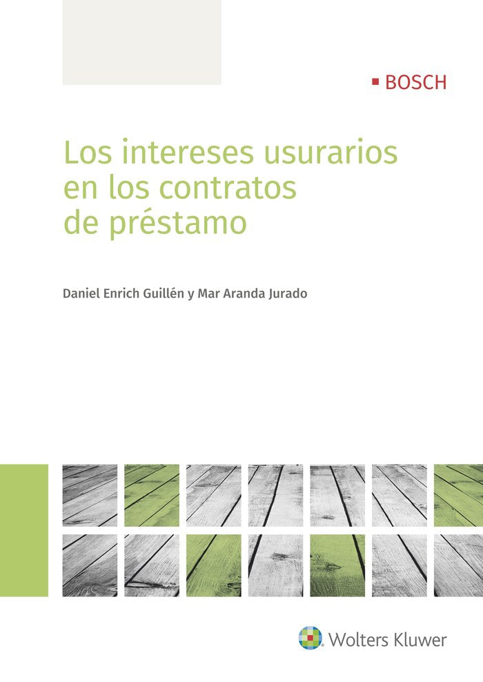 Los intereses usurarios en los contratos de préstamo, de Enrich Guillén, Daniel | portada del libro