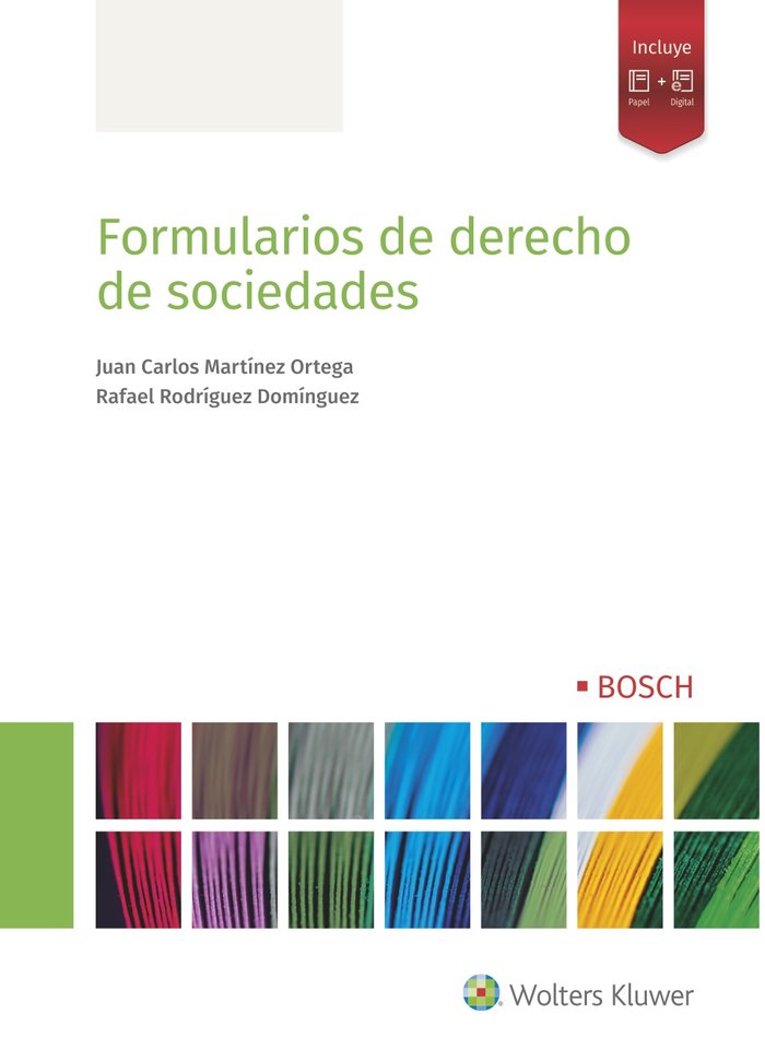 Formularios de derecho de sociedades, de Martínez Ortega, Juan Carlos | portada del libro