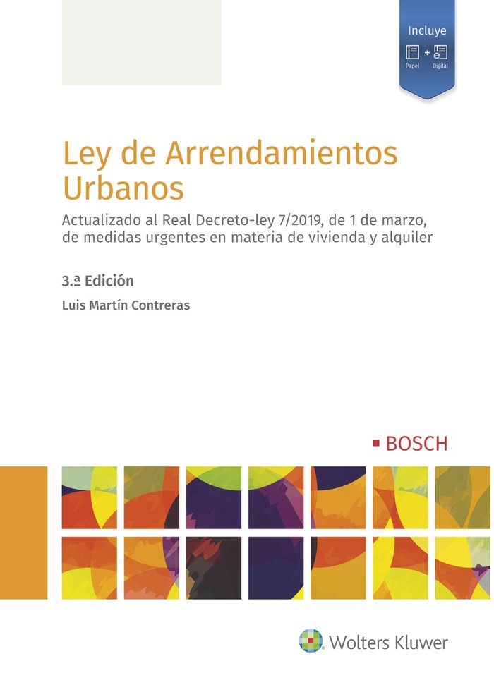 Ley de Arrendamientos Urbanos (3.ª edición), de Martín Contreras, Luis | portada del libro