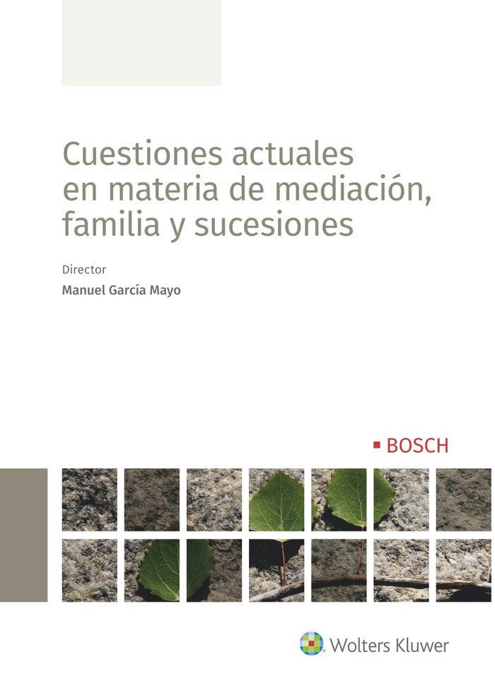 Cuestiones actuales en materia de mediación, familia y sucesiones, de GARCIA MAYO, MANUEL | portada del libro
