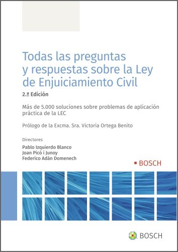 TODAS LAS PREGUNTAS Y RESPUESTAS SOBRE LA LEY DE ENJUICIAMIENTO CIVIL | portada del libro