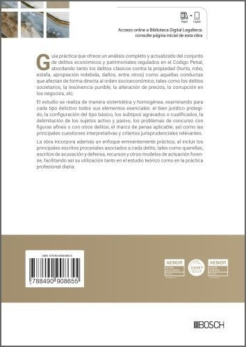 GUIA PRACTICA DE DELITOS ECONOMICOS Y PATRIMONIALES, de REDACCION ARANZADI LA LEY | portada del libro