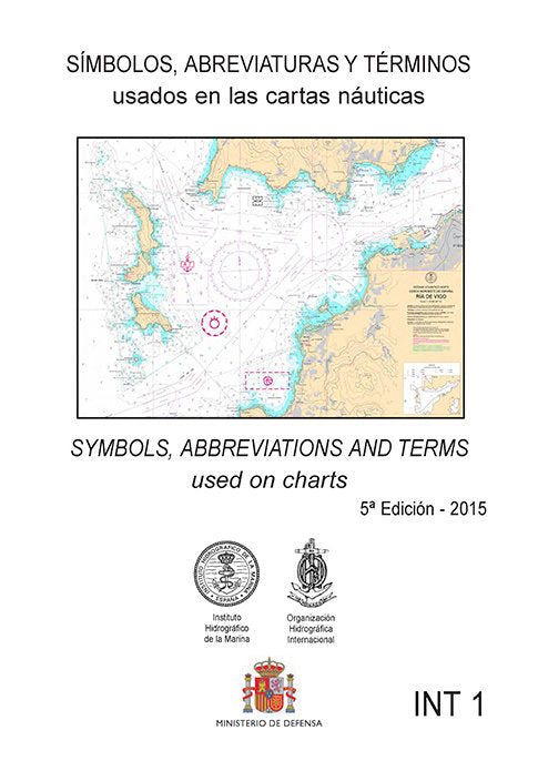 Símbolos, abreviaturas y términos usados en las cartas náuticas | portada del libro